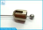 Tension Wire Rope Assembly / Lighting Hanging Cable End Fittings With Ball