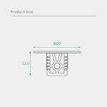 Durable White Metal ABS Shelf Support Pegs Premium Furniture Panel Connectors