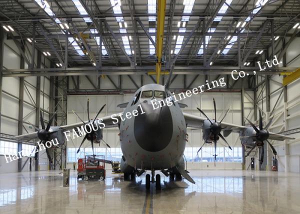 Customized Design Aircraft Hangar Buildings With Sliding Doors And Sandwich