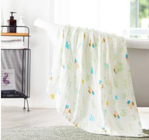 China Vivid Pattern 6 Layer Gauze Fabric factory
