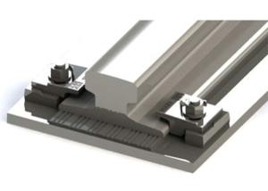 China Flexible Forged Steel Welded Crane Rail Clips Self Locking For Railway Track factory