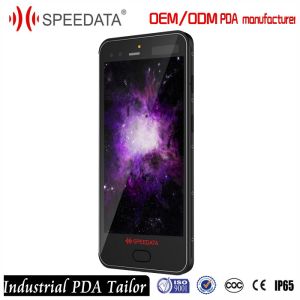 TCP IP Android 5.1 IP65 Mobile Phone PDA Laser Barcode Scanner 5.5 Inch OLED