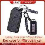 Anti Scratch Leather Car Key Case , Mitsubishi OEM Leather Car Key Holder