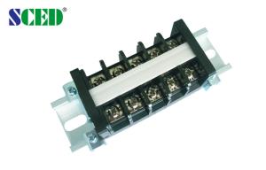China Single Level Barrier Type Power Terminal Blocks 12.00mm Pitch , 600V 30A factory