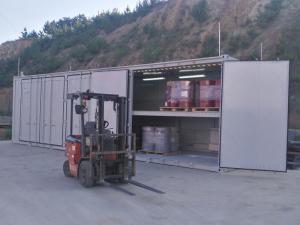 China Storage Containers Metal Freight Containers With Side Opening Doors factory