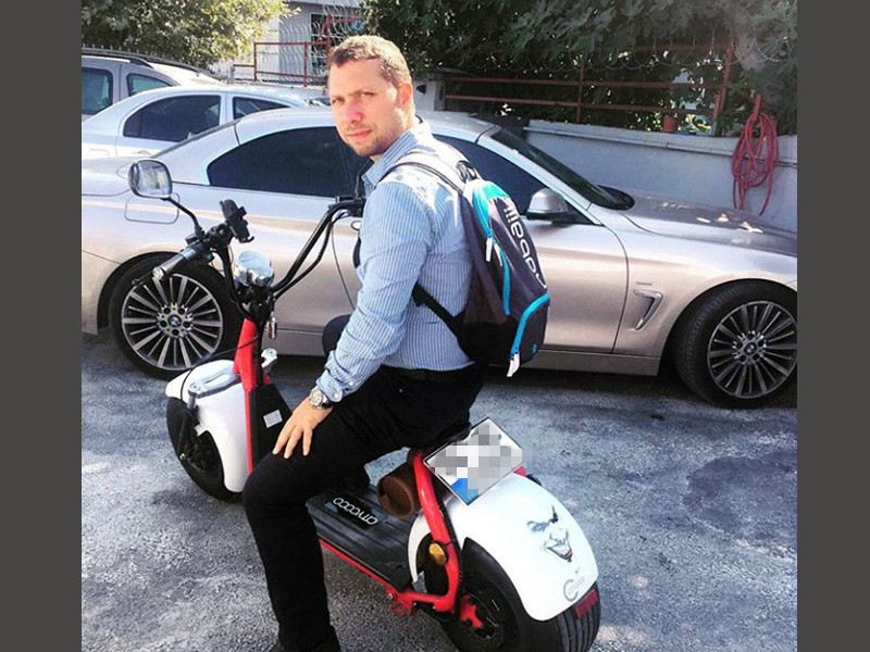 EcoRider 60V 12Ah chinese Lithium Battery Citycoco 2 Wheel Electric Scooter , 18 Inch Fat Tyre Electric Scooter