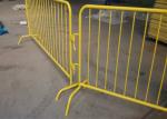 Powder Crowd Control Barriers 1090mm x 2500mm Width Spacing 100mm Upright 16mm