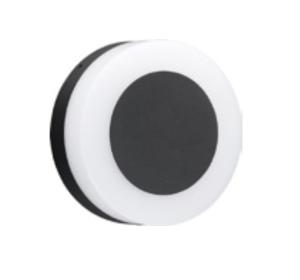 China 10W Bulkhead Exterior Wall Lights IP54 Black Bulkhead LED Outdoor Light Opal Diffuser factory
