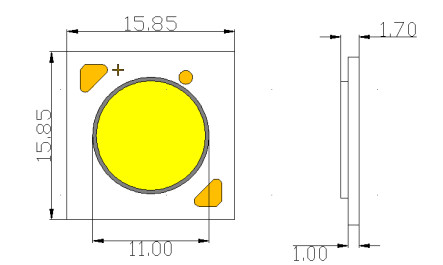 4000K 5000K CRI95 CXB1507 Size 24W 36W 140LM W High Cri LED Chip
