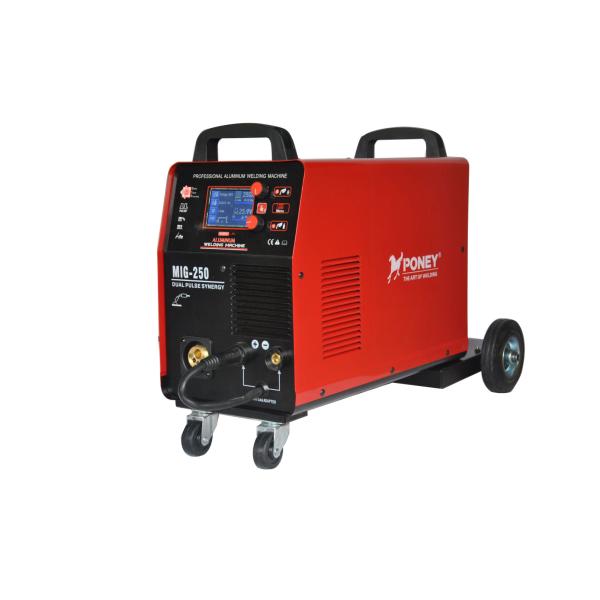 China 220V LCD Aluminium Pulse Mig Welder Dual Pulse Micro Processing factory