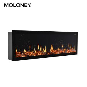 China 120cm Wall Mounted Flush Electric Fires PTC Room Heater Digital LED Lamp factory