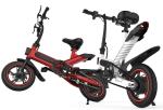 Lightweight Full Size Smart Folding Electric Bike Adjustable Seat Height