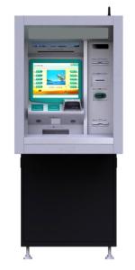 China Simp Easy Design Kiosk Atm Machine Anti - Vandal 15 Inch Touch Monitor factory