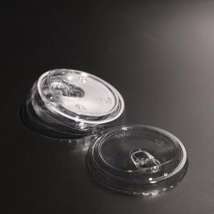 China Leak Proof Plastic Cup Lid PET Cup Lid For Plastic Cup/Paper Cup FAD Certification factory