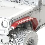 Overland Tube Off Road Fender Flares Aluminum Black Powder Coated For Jeep JK