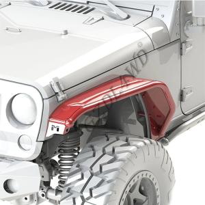 China Overland Tube Off Road Fender Flares Aluminum Black Powder Coated For Jeep JK Wrangler factory