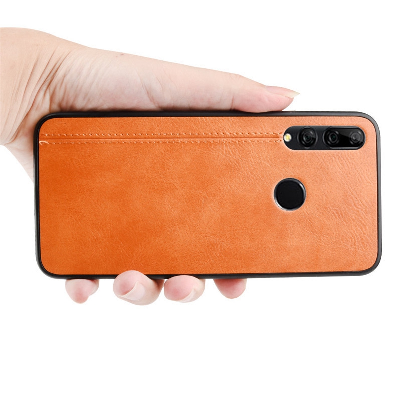 Sports Design Style Thin Soft Tpu Litchi Grain Flexible Slim Thin PU for Honor Phone Case