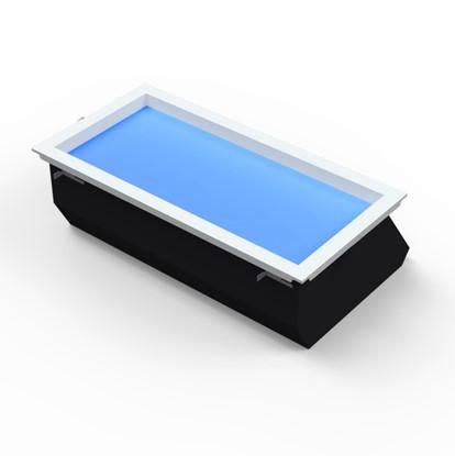 Circadian Rhythm LED Fake Window Light 50W Realistic Sunlight Simulator For Wall