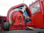 Petroleum Workover Rig Hydraulic Crane Winch 3000w Heavy Duty Double Drum