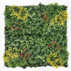 China Low Maintenance Fake Green Wall Grass Long Lasting Performance PE Square Shape factory