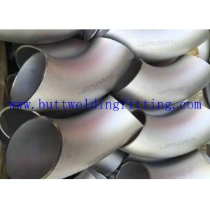 China 904L Long Radius Stainless Steel Elbow SCH5 To SCH160 Pressure on sale