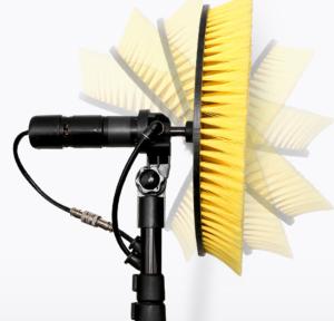 China Telescopic Water Fed Pole Solar Panel Cleaning Brush Single Head factory