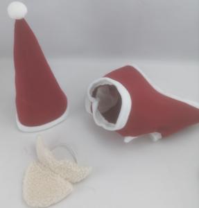 China Stuffed Planet Friendly Plush Dog Toys Santa Dog Toy Christmas Wears factory