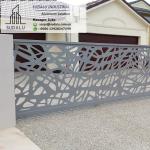 SUDALU 10 Years Warranty Outdoor Perforated Metal Laser Cut Aluminum Fence Panel