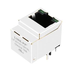 China Tyco 1840419-1 Compatible LINK-PP LPJD1011BFNL 10/100 Base-T Vertical RJ45 Connector Green/Green LED factory