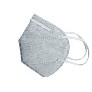 China Grey White Non Woven Fabric Mask Dust Proof KN95 N95 Respirator Mask 17.4*21cm factory