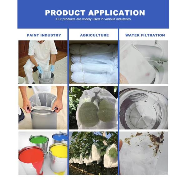 Hite 1 2 5 Gallon Elastic Opening Fine Mesh Paint Strainer Bags For Hydroponic Paint Filtering