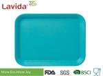 High Strength Solid Color Bamboo Fiber Tray American Style Low Thermal