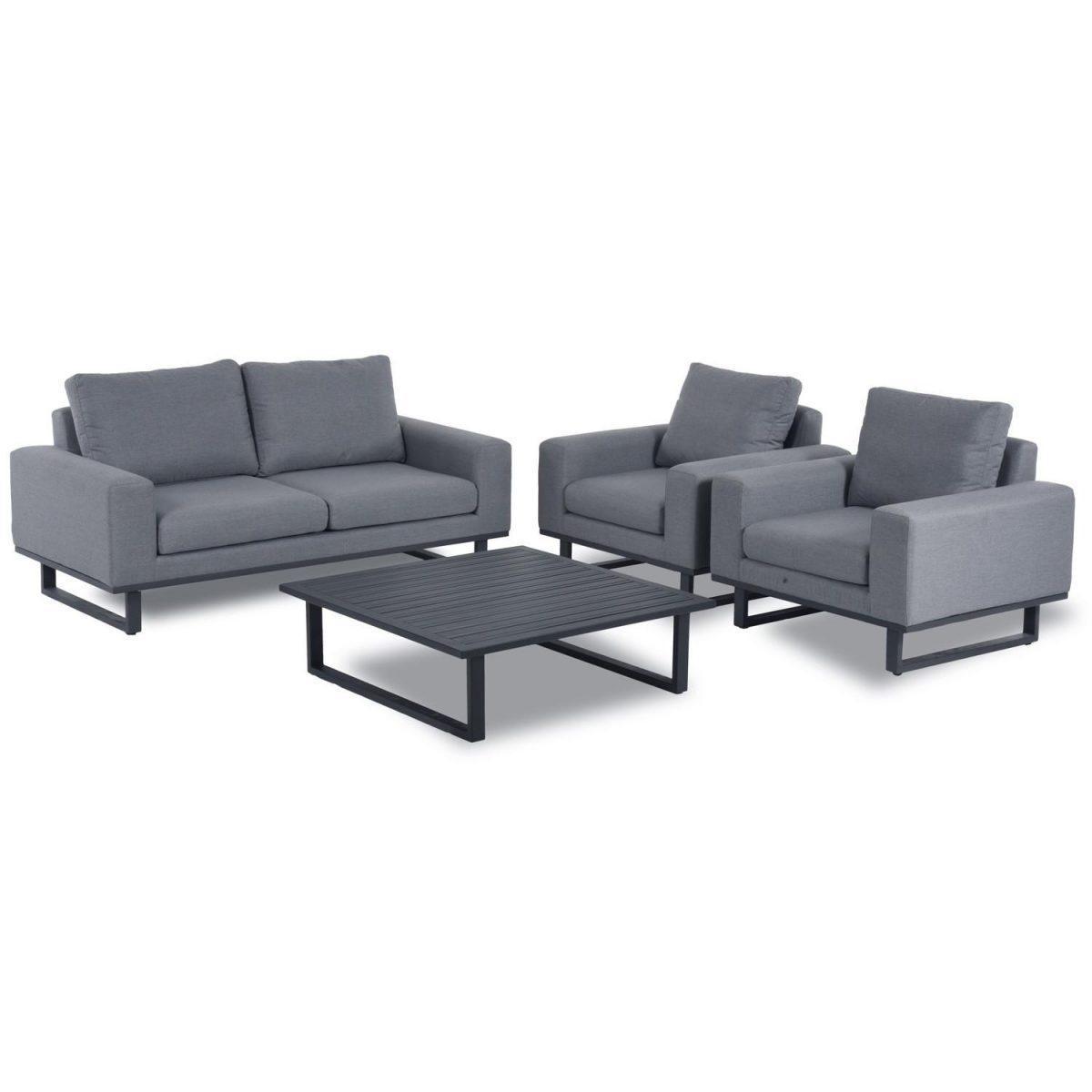 Elevate Your Garden with AJUNION All Weather Fabric Outdoor Furniture Sofa Lounge Set