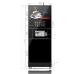 Automatic Cappuccino Vending Machine for Coffee Milk Tea Vending Machin