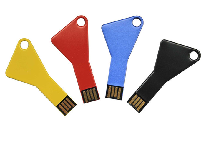 Key shape Metal Micro USB Memory Stick 512M / 1GB various color 10 ~ 30MB / S