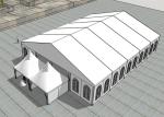 PVC Coated Polyester Fabric Covered Buildings Fire Flame Resistant