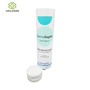 China PE 4 OZ Plastic Cosmetic Tubes Matte Offset Printing White Flip Cap factory