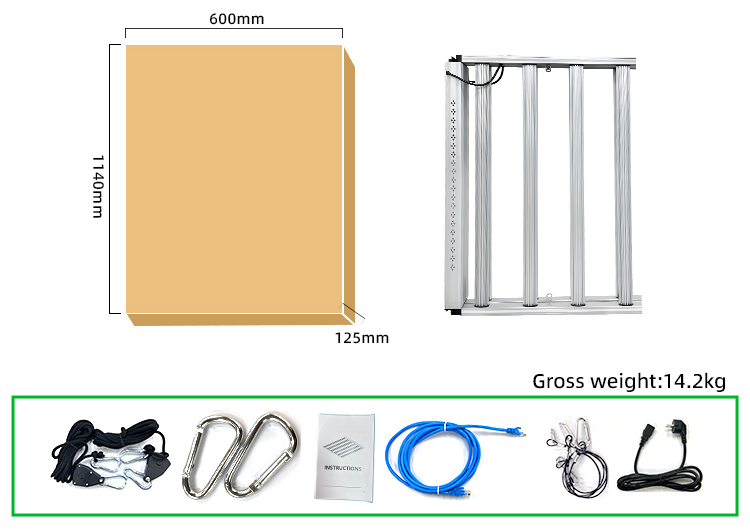 Foldable 800W LM281b Full Spectrum LED Grow Light High Quality Hydroponic Commercial Grade Grow Lights