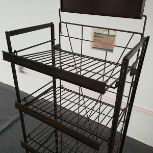 Coffee or Tea Custom Display Racks / Retail Display Rack Metal Material