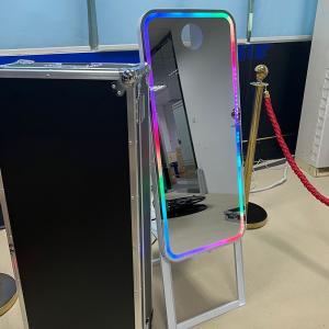 China Foldable Magic Mirror Photobooth LED Frame 40 Inch For Weddings factory