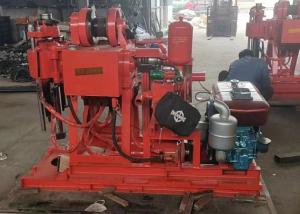 China Xy-1 Borehole Trailer Mounted Drilling Rigs 18 Hp Diesel Engine 100 M Drilling Depth factory