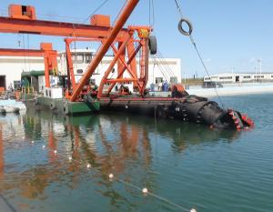 China 450mm Suction Pipe Small Cutter Suction Sand Dredger Ship For River Sand Dredging factory
