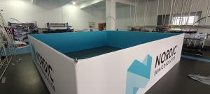 China 20ft Tension Fabric 60IN Exhibition Pull Up Banners PSD Pop Up Exhibition Banners factory