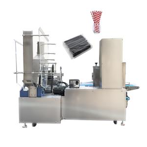 China Fruit Juice Straw Packaging Machine Automatic Counting And Packing factory