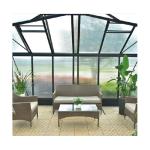 luxury hobby clear glass greenhouse,greenhouse kits with PC , heavy duty