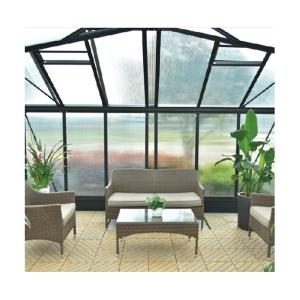 China Large 10m Insulated Aluminium Profile Greenhouse 0.9mm Metal Frame Greenhouses factory