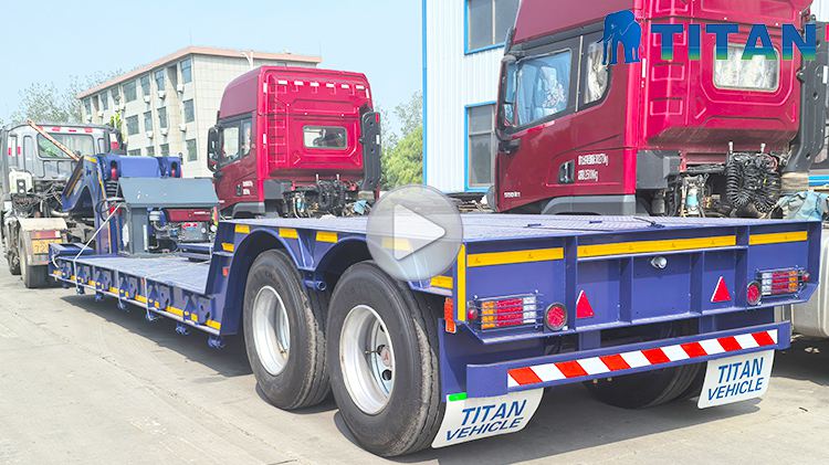 TITAN 40Ft Lowboy Gooseneck Trailer for Sale Near Me