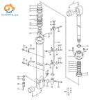 EX1200-5 EX1200Arm Hydraulic Cylinder for Hitachi EX1200-5 EX1200 Big Excavator