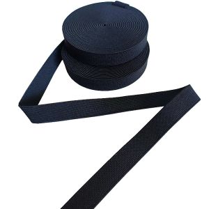 Braided 1.8cm Polyester Elastic Webbing 18mm Fabric Elastic Band For Sewing