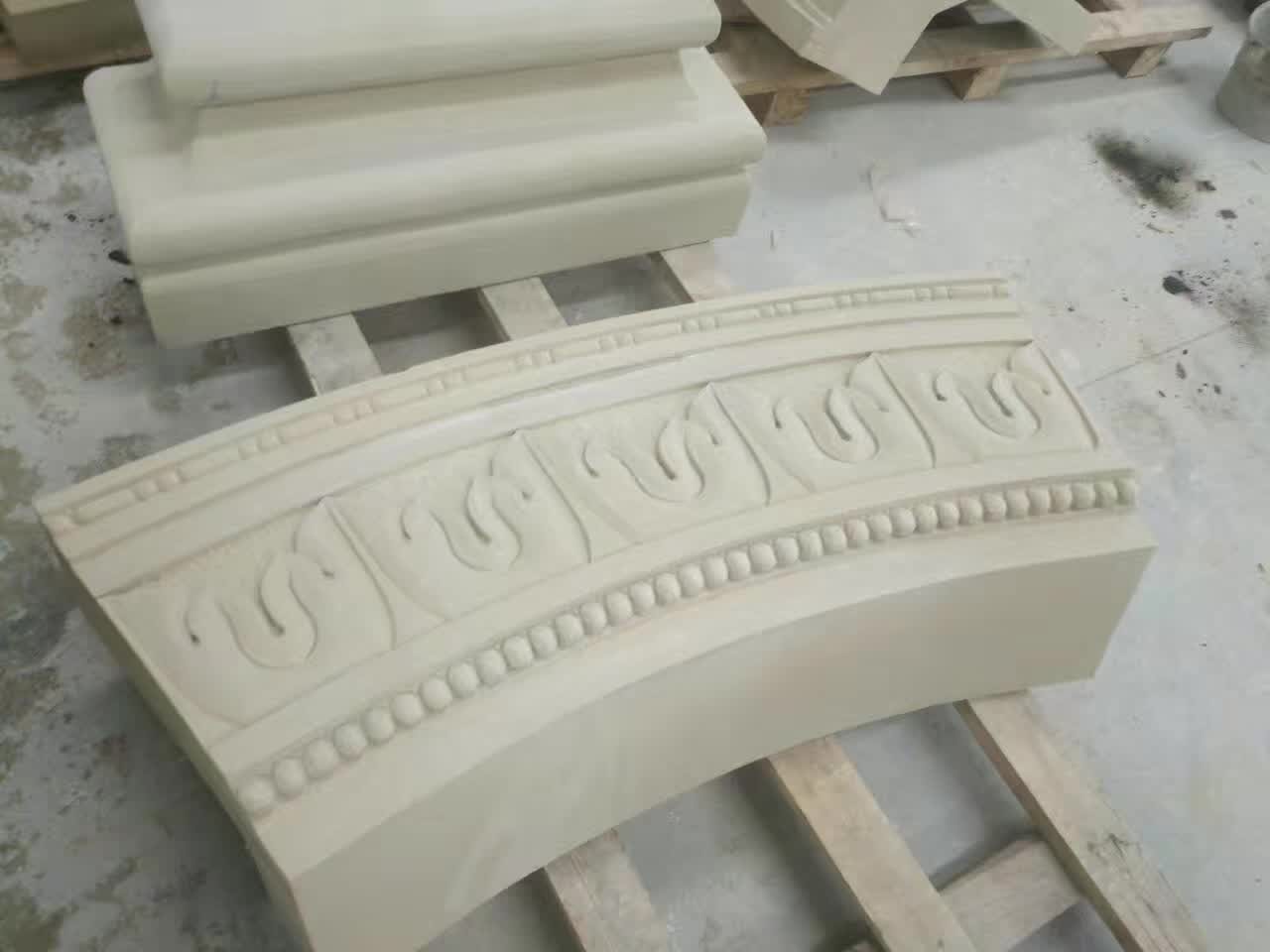 Weather Proof Rustic Sand Stone Carving Relief For European Castle